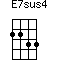 E7sus4