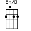 Em/D