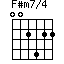 F#m7/4