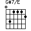 G#7/E