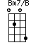 Bm7/B