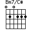 Bm7/C#