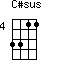 click for variations C#sus