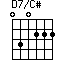 D7/C#