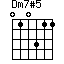 Dm7#5