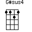 click for variations G#sus4